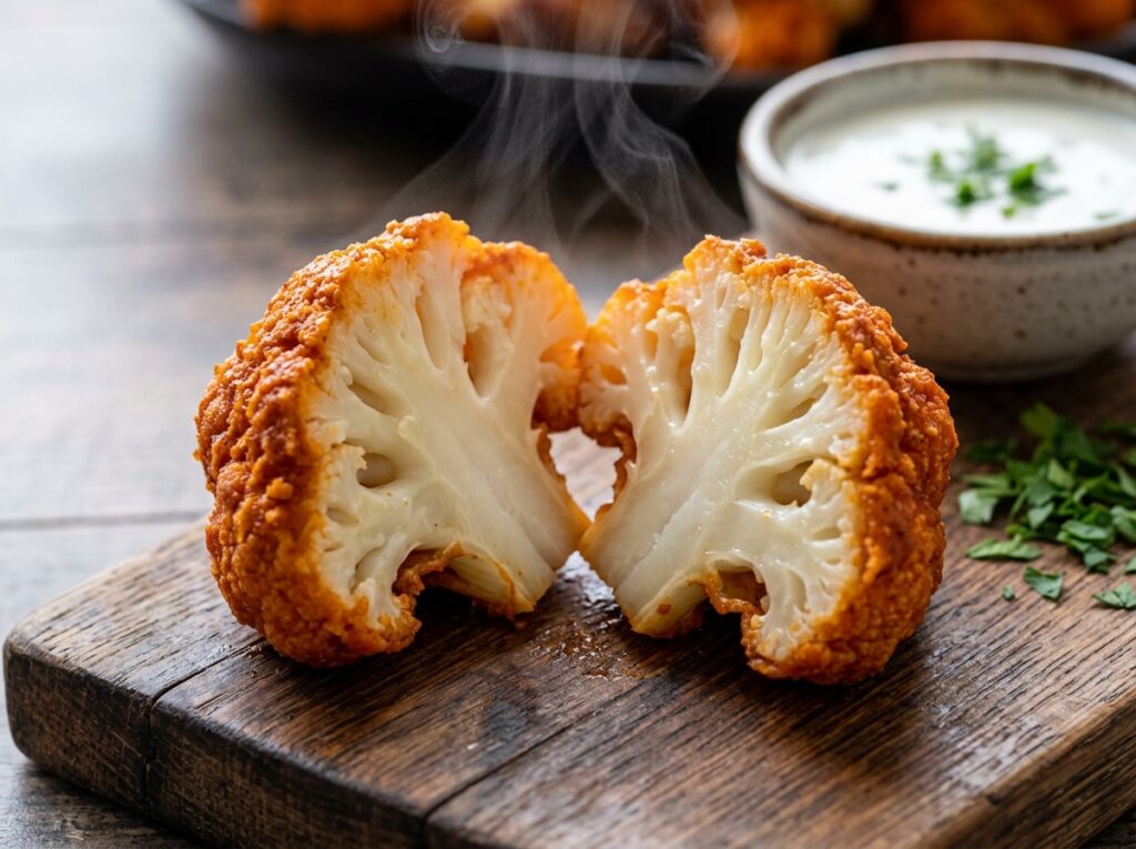 Air-Fryer Buffalo Cauliflower
