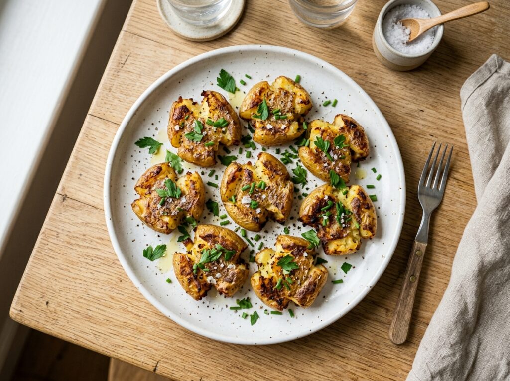 Air Fryer Smashed Potatoes