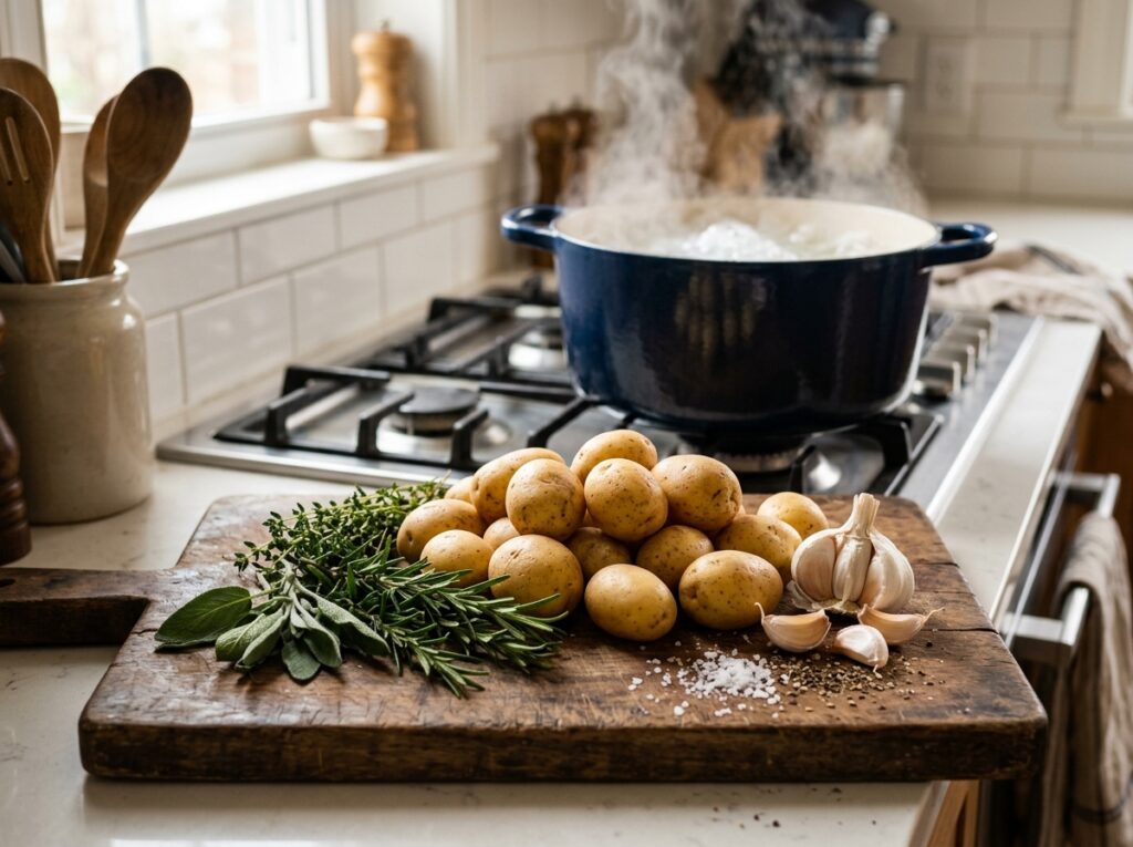 Air Fryer Smashed Potatoes