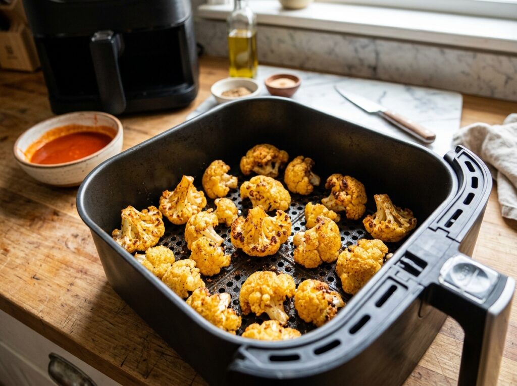 Air-Fryer Buffalo Cauliflower