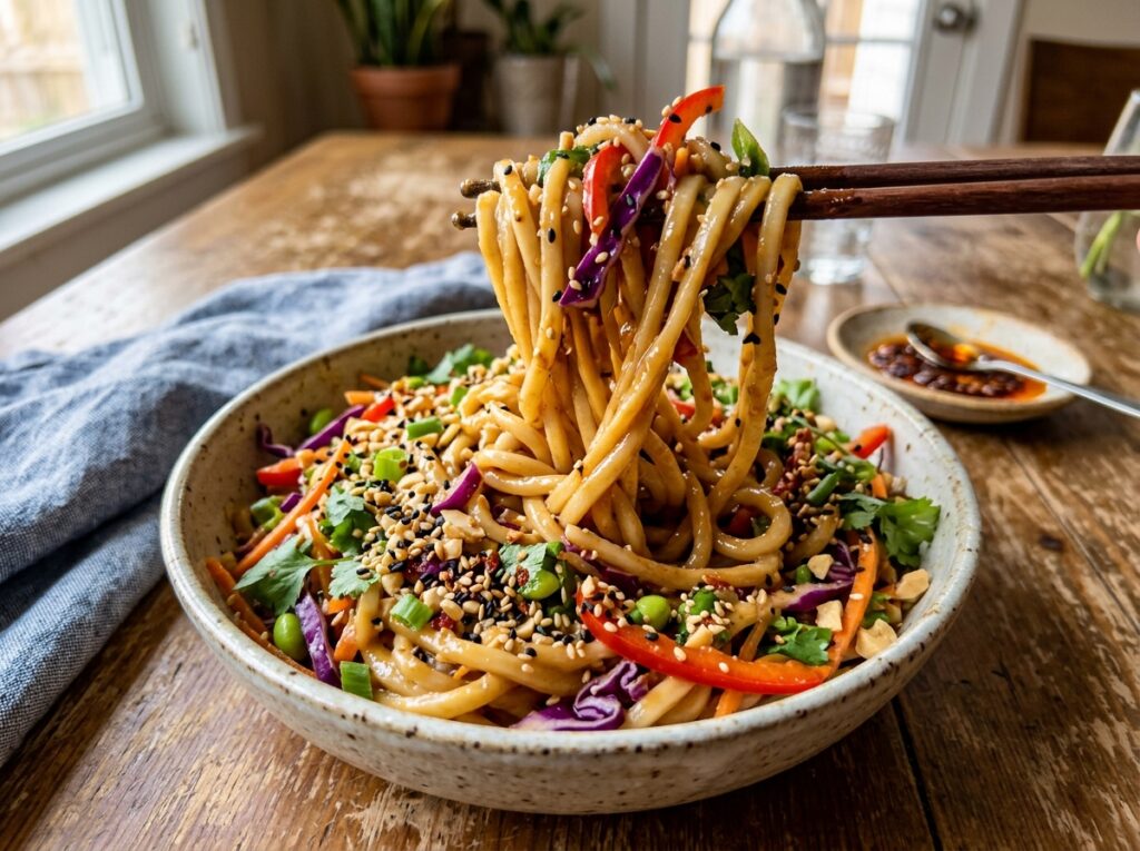 Cold Peanut Noodle Salad
