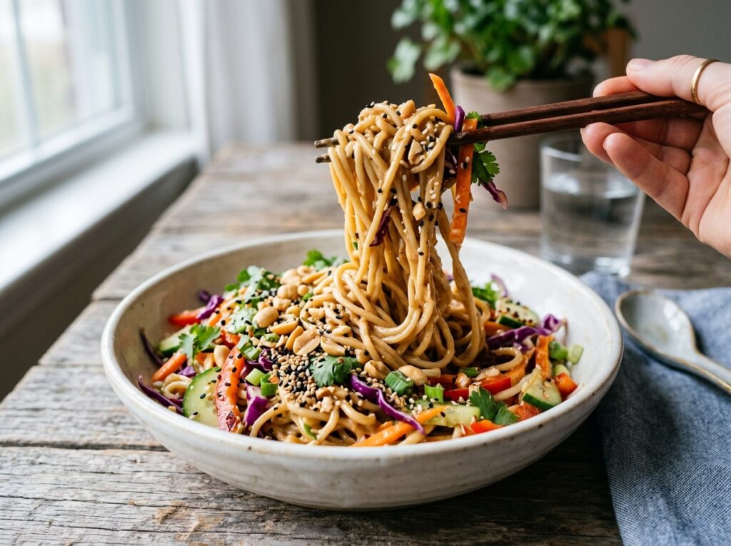 Cold Peanut Noodle Salad