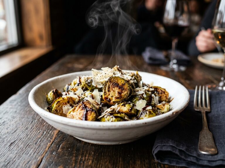 Crispy Air Fryer Brussels Sprouts with Garlic