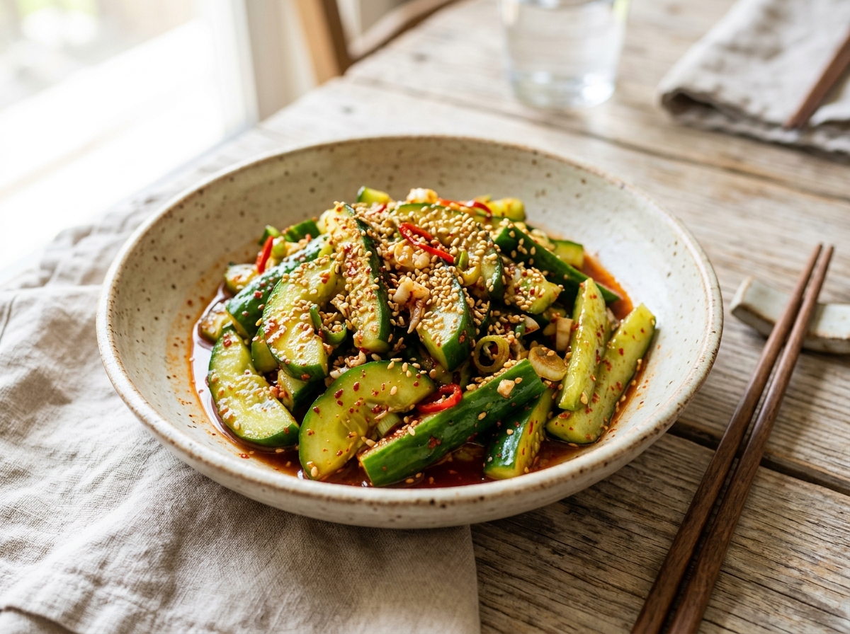 Cucumber Kimchi Salad