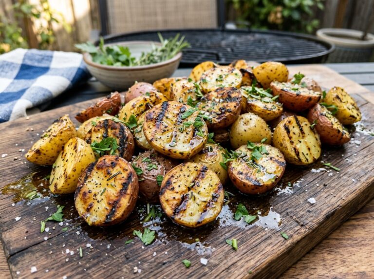 Garlic Herb Grilled Potatoes