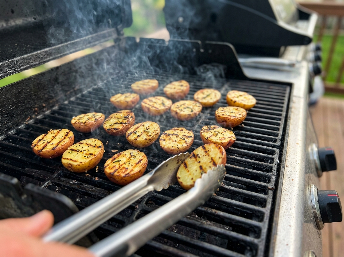 Garlic Herb Grilled Potatoes