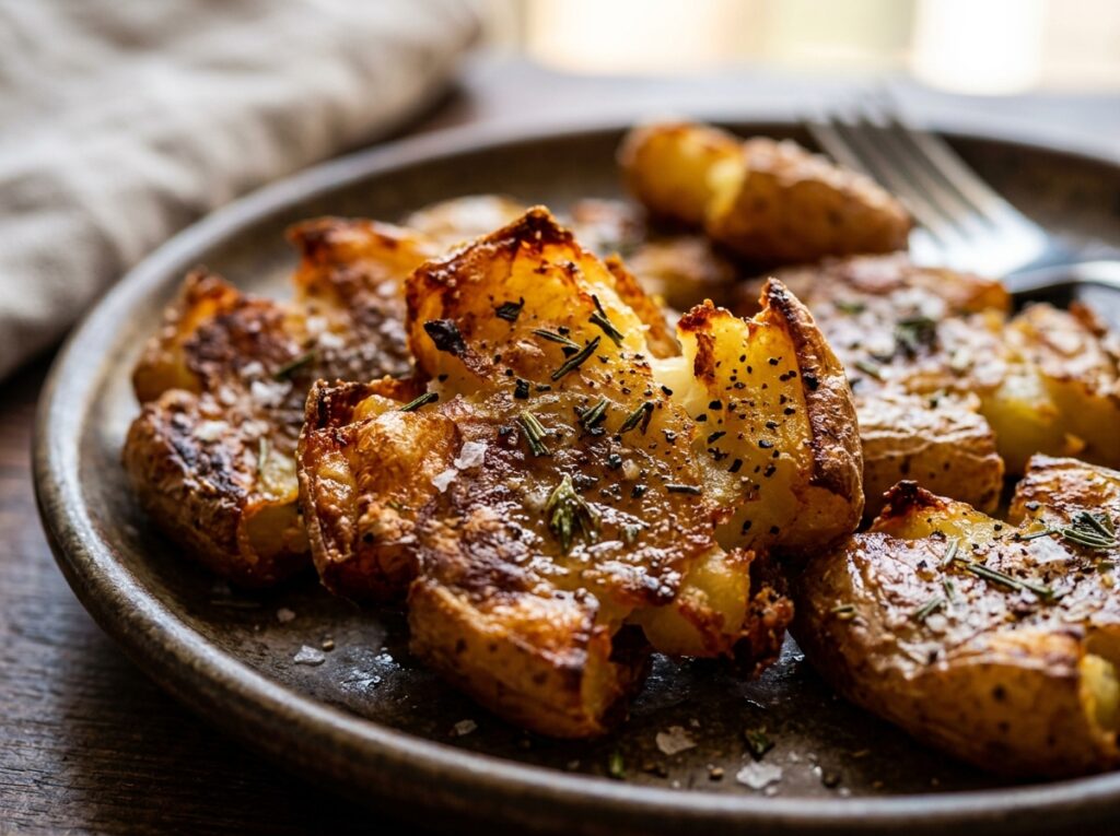 Air Fryer Smashed Potatoes