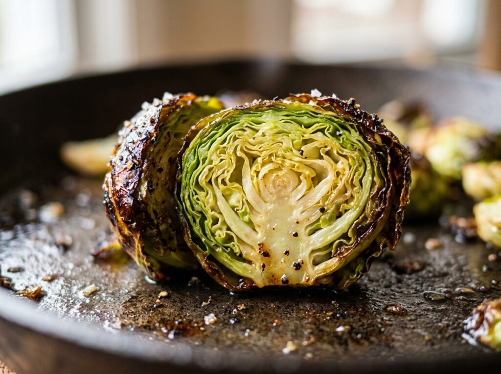 Crispy Air Fryer Brussels Sprouts with Garlic