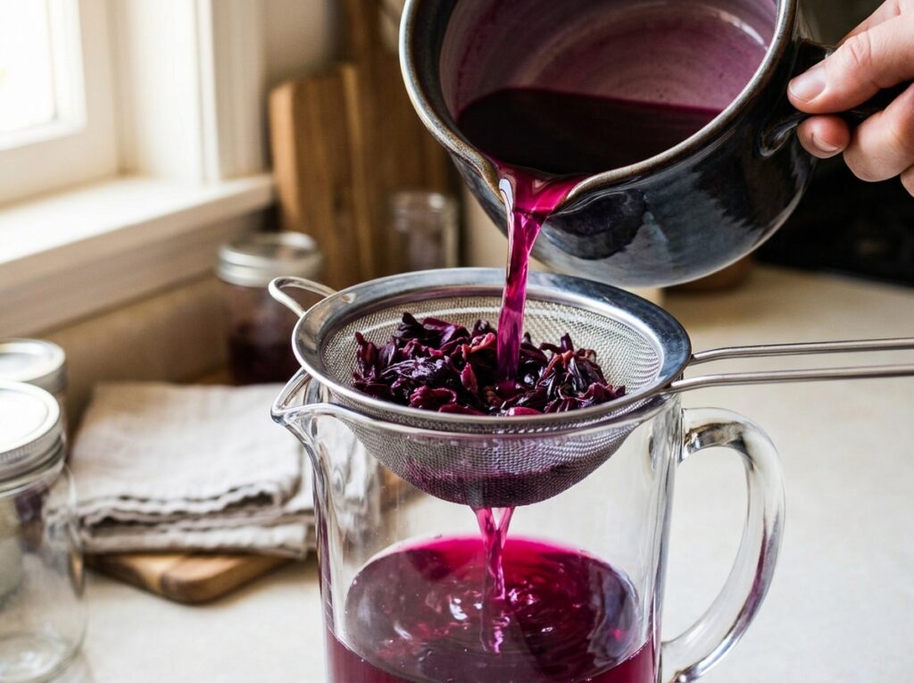 Iced Hibiscus Tea with Honey