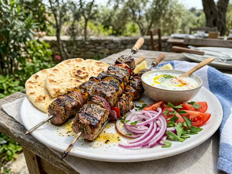 Greek Lamb Skewers (Gyros)