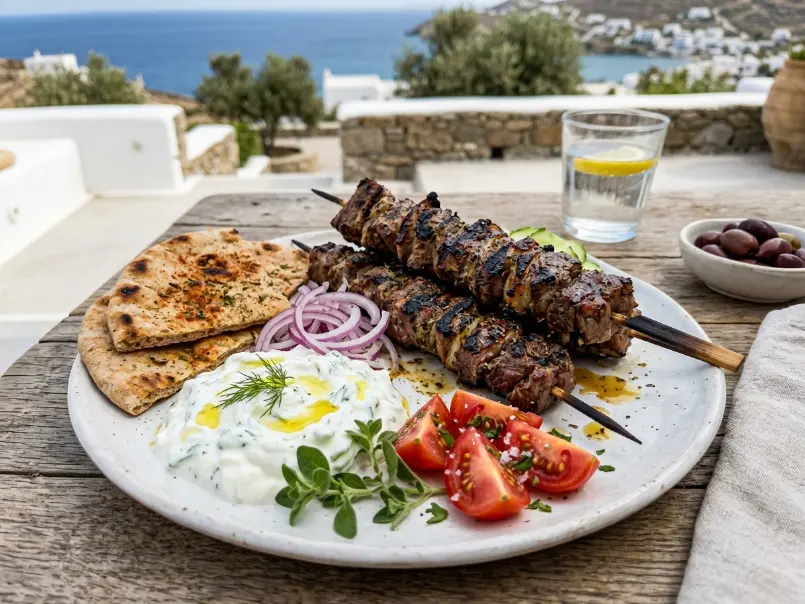 Greek Lamb Skewers (Gyros)