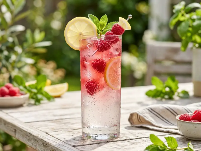 Sparkling Raspberry Lemonade