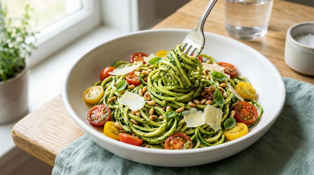 Zucchini Noodle Pesto
