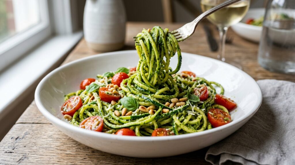 Zucchini Noodle Pesto