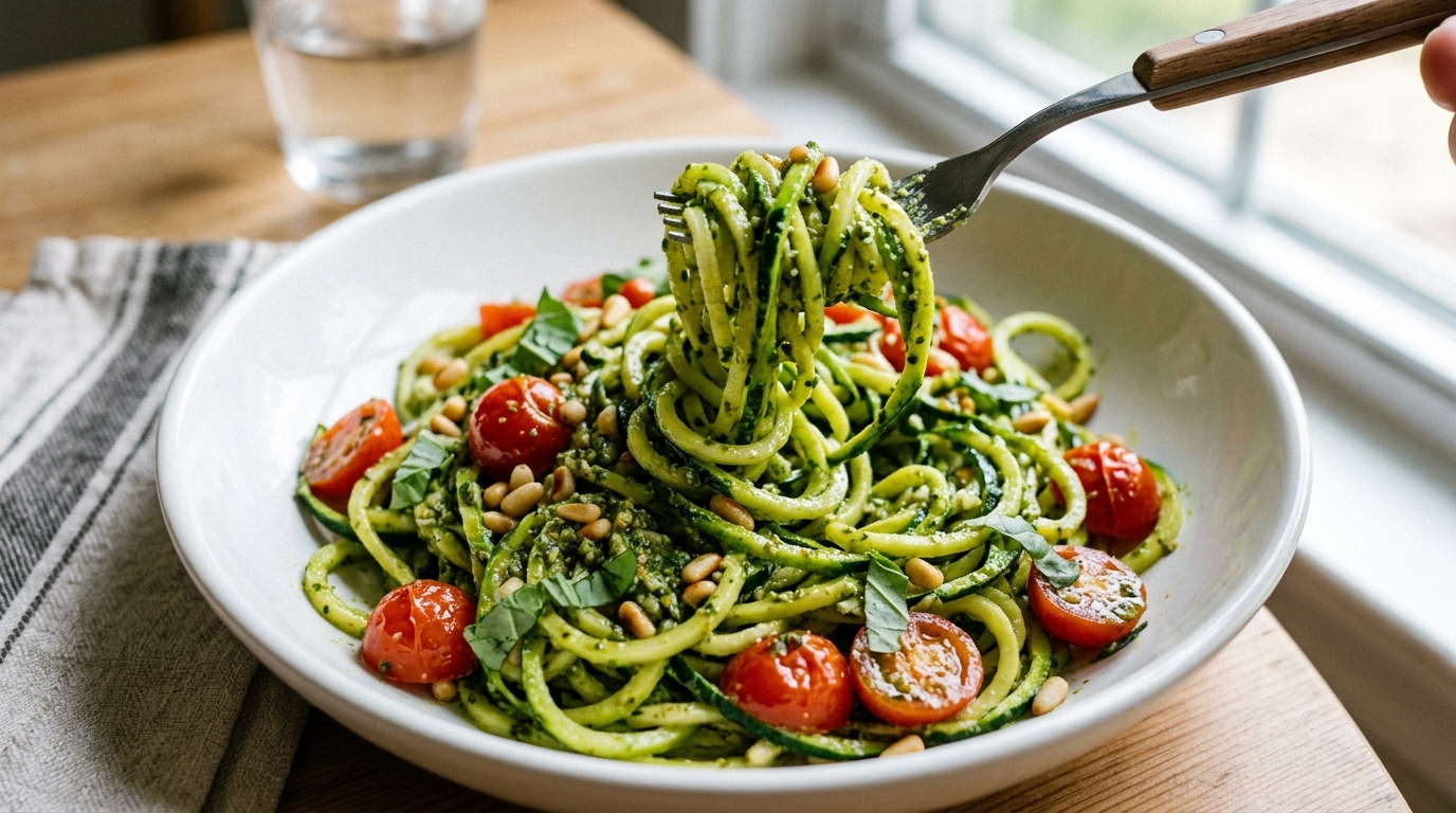 Zucchini Noodle Pesto